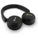 Headphones Guess Bluetooth 5.3 Metal Logo Script black - imagine 3