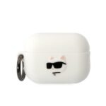 Karl Lagerfeld KLAP2RUNCHH AirPods Pro 2(2022/2023) cover white Silicone Choupette Head 3D