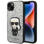 Karl Lagerfeld KLHCP14SGFKPG iPhone 14/ 15 / 13 6,1" hardcase silver Glitter Flakes Ikonik
