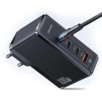 USAMS wall charger 3xUSB-C+1xUSB GaN 100W T50 PD (only head) Fast Charging black CC163TC01 (US-CC163