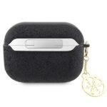 Guess GUAP2GLGSHK AirPods Pro 2 (2022/2023) cover black Glitter Flake 4G Charm - imagine 2