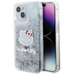 Hello Kitty HKHCP15SLIKHET iPhone 15 /14 / 13 6.1" silver hardcase Liquid Glitter Charms Kit
