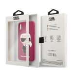 Karl Lagerfeld KLHCPXSLFKFU iPhone X/Xshardcase fushia Silicone Ikonik - imagine 8