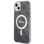 Guess Set GUBPP14MH4EACSK Case+ Charger iPhone 14 Plus / 15 Plus 6.7" black hard case 4G Pr - imagine 2