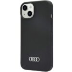 Audi Silicone Case iPhone 14 / 15 / 13 6.1" black hardcase AU-LSRIP14-Q3/D1-BK - imagine 3