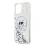 Karl Lagerfeld KLHMP12MLGCHSGH iPhone12/12 Pro 6.1" hardcase transparent Liquid Glitter Choupette He - imagine 6