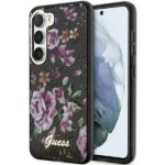 Guess GUHCS23SHCFWSK S23 S911 black hardcase Flower Collection