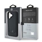 Mercedes MEHCP16SARMBK iPhone 16 6.1" czarny/black hardcase Leather Urban - imagine 8