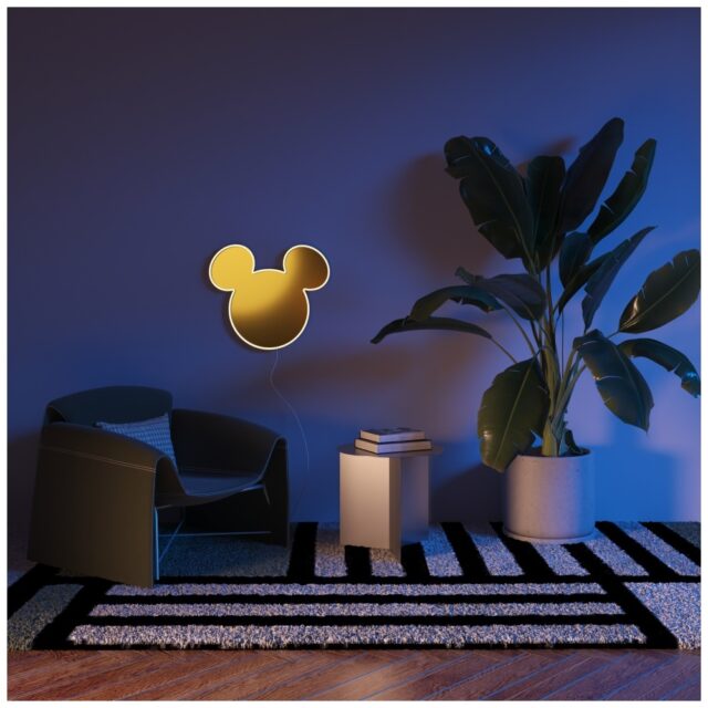 Neon Yellowpop Disney Mickey Mirror      złoty - imagine 2