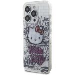 Hello Kitty HKHCP15LHDGPHT iPhone 15 Pro 6.1" white hardcase IML Kitty On Bricks Graffiti - imagine 2