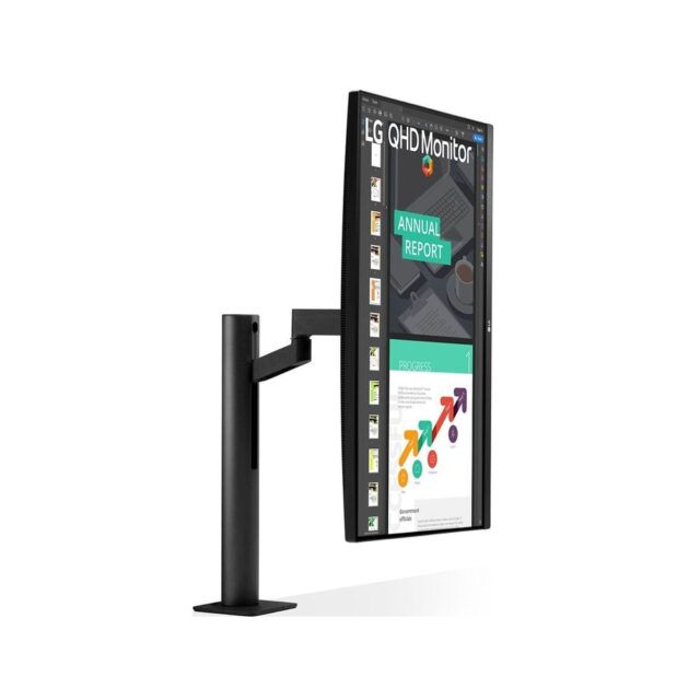LG 27" Ergo 27QN880-B | Monitor | IPS, QHD, 2x HDMI, 1x DP, Hub USB - imagine 3