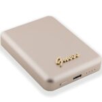 Guess Induction Powerbank 15W GUPBM5ALGSGD 5000mAh gold MagSafe Metal Script Logo - imagine 4