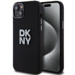 DKNY DKHCP15MSMCBSK iPhone 15 Plus / 14 Plus 6.7" black hardcase Liquid Silicone Metal Logo