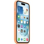 Case Apple MT0W3ZM/A iPhone 15 / 14 / 13 6.1" MagSafe orange sorbet Silicone Case - imagine 3