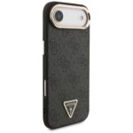 Case Guess 4G Triangle Logo MagSafe for iPhone Air black gold - imagine 4