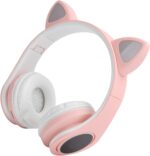 Extralink Kids Headphones Pro Pink | Wired headphones | Cat Ears - imagine 5