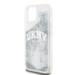 DKNY DKHCP15SLBNAET iPhone 15 / 14 / 13 6.1" white hardcase Liquid Glitter Big Logo - imagine 6