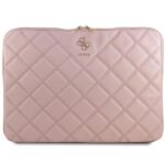 Guess Sleeve GUCS16ZPSQSSGP 16" pink Quilted 4G