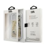 Karl Lagerfeld KLHCP12SROGO iPhone 12 mini 5,4" gold hardcase Glitter Charms - imagine 4