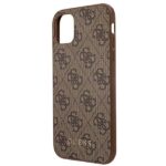 Guess GUHCN58G4GFBR iPhone 11 Pro 5,8" brown hard case 4G Metal Gold Logo - imagine 6