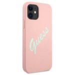 Guess GUHCP12SLSVSPG iPhone 12 mini 5,4" green pink hardcase Silicone Vintage - imagine 4