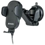 Car holder with wireless charger Verbatim FWC-01 15W Qi black 49552