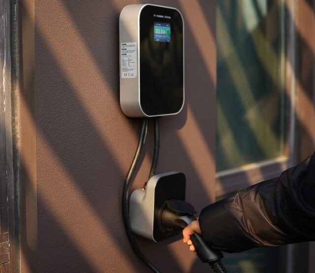 Extralink BS20-BA-22kW-APP Type A 32A 22kW | Electric car charger | 3 phase, LCD screen, APP, 6,1m - imagine 5