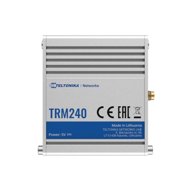 Teltonika TRM240 | Industrial cellular modem | 4G/LTE (Cat 1), 3G, 2G, mini SIM, IP30 - imagine 3