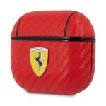 Ferrari FESA3CARE AirPods 3 cover red On Track PU Carbon - imagine 3