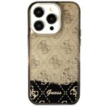 Guess GUHCP14LLC4PSGK iPhone 14 Pro 6.1" black hardcase Liquid Glitter 4G Transculent - imagine 3