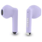Guess Bluetooth headphones GUTWSJ14ESGU TWS + docking station purple Printed Classic Logo - imagine 2