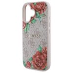 Guess GUHMP16SP4ROPEMCP iPhone 16 6.1" pink hardcase 4G Flowers Print MagSafe - imagine 6