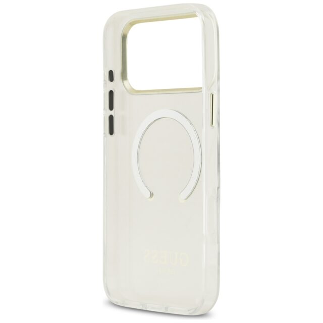Guess Metal Outline MagSafe case for iPhone 17 Pro Max silver - imagine 7
