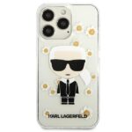 Karl Lagerfeld KLHCP13XHFLT iPhone 13 Pro Max 6,7" transparent Flower Ikonik Karl - imagine 3