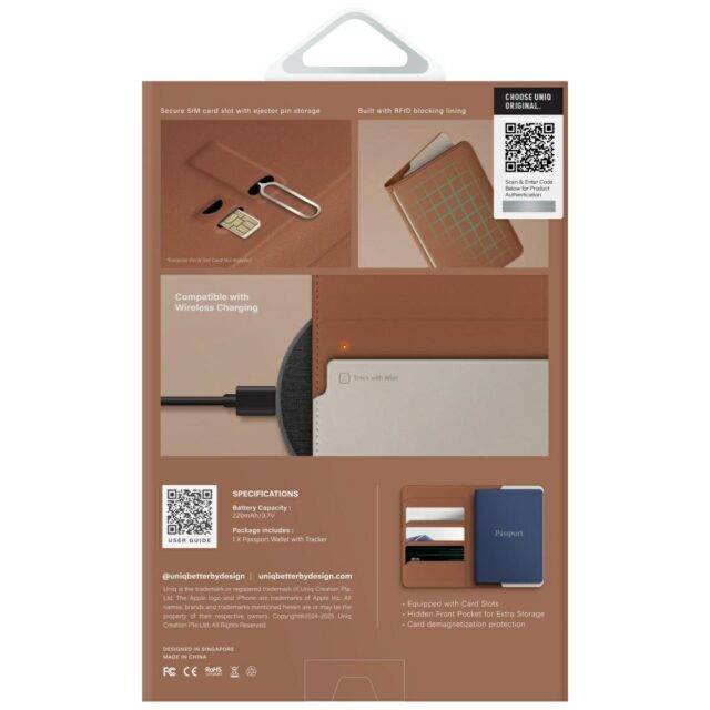 Passport Case UNIQ Belmont RFID carmel beige - imagine 7