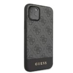 Guess GUHCN65G4GLGR iPhone 11 Pro Max grey hard case 4G Stripe Collection - imagine 5