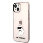 Karl Lagerfeld KLHCP14SHNCHTCP iPhone 14/ 15 / 13 6,1" pink hardcase Ikonik Choupette - imagine 2