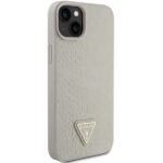 Guess GUHCP15SPCRTHCD iPhone 15 / 14 / 13 6.1"gold hardcase Croco Triangle Metal Logo - imagine 4