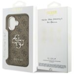 Guess 4G Big 4G Classic Logo Case for iPhone 17 Brown Silver - imagine 8