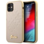 Guess GUHCP12SPUILGLG iPhone 12 mini 5,4" gold hardcase Iridescent Love Script Gold Logo
