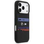BMW M Silicon Horizontal Line MagSafe Case for iPhone 17 Pro Black - imagine 4