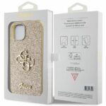 Guess GUHCP15MHG4SGD iPhone 15 Plus/ 14 Plus 6.7" gold hardcase Glitter Script Big 4G - imagine 8