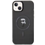 Karl Lagerfeld KLHMP15MHFCKNOK iPhone 15 Plus / 14 Plus 6.7" black hardcase IML Ikonik MagSafe - imagine 3
