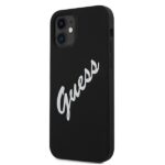 Guess GUHCP12SLSVSBW iPhone 12 mini 5,4" black white hardcase Silicone Vintage - imagine 2