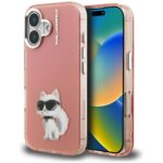 Case Karl Lagerfeld IML Aquarelle        Choupette & Logo for iPhone 16 pink