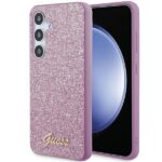Guess GGUHCS24MHGGSHU S24+ S926 purple hardcase Glitter Script