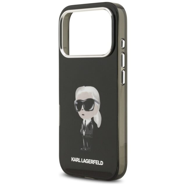 Karl Lagerfeld IML Aquarelle Karl & Logo MagSafe Case for iPhone 17 Pro Black - imagine 6