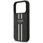 Case Guess 4G Printed Stripes MagSafe for iPhone 17 Pro black - imagine 6