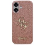 Guess Fixed Glitter Big 4G Case for iPhone 17 Pink - imagine 3