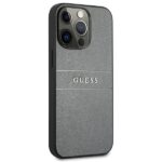 Guess GUHCP13LPSASBGR iPhone 13 Pro / 13 6,1" grey Saffiano Strap - imagine 4
